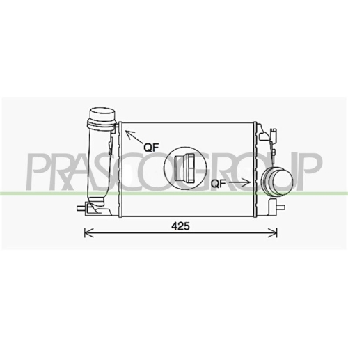 Ladeluftkühler Prasco DS712N001 Aq für Nissan