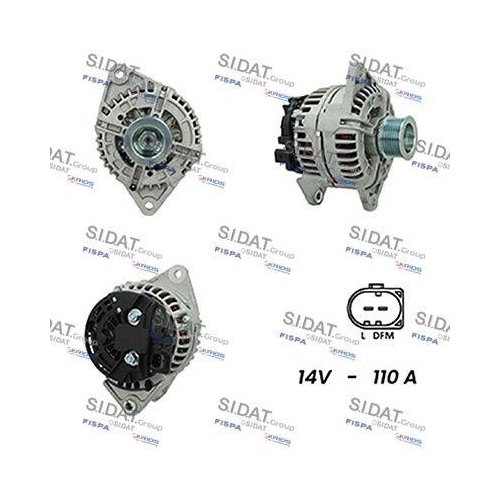 Generator Sidat A12BH0190A2 f&uuml;r Alfa Romeo Fiat Iveco Lancia