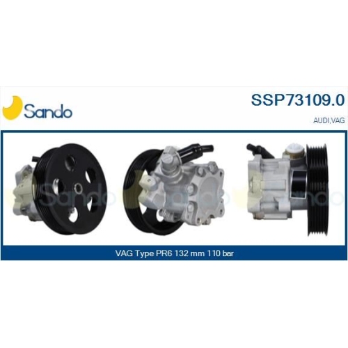Hydraulikpumpe Lenkung Sando SSP73109.0 f&uuml;r Vag