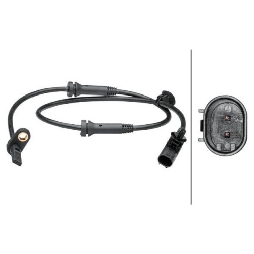 Sensor Raddrehzahl Hella 6PU 012 679-241 f&uuml;r Citro&euml;n Peugeot Toyota Vorderachse