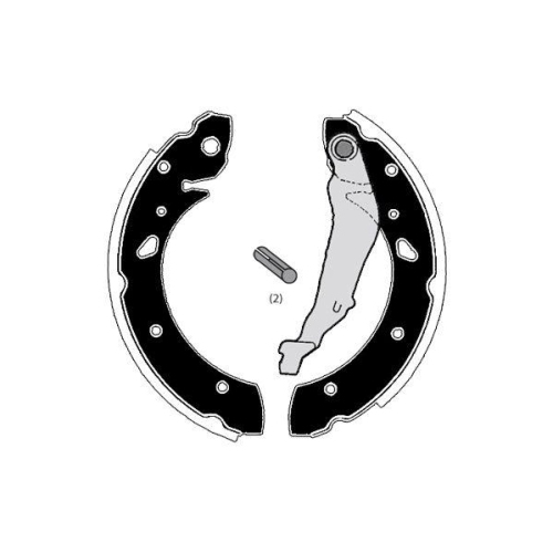 Brake Shoe Set Raicam RA27460 for Toyota