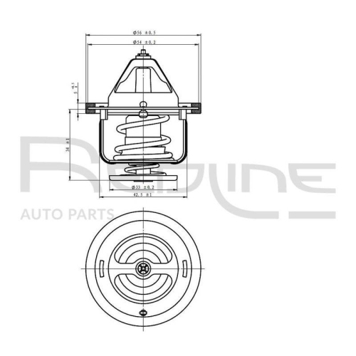 Thermostat K&uuml;hlmittel Red-line 55HY003 f&uuml;r Nissan Hyundai