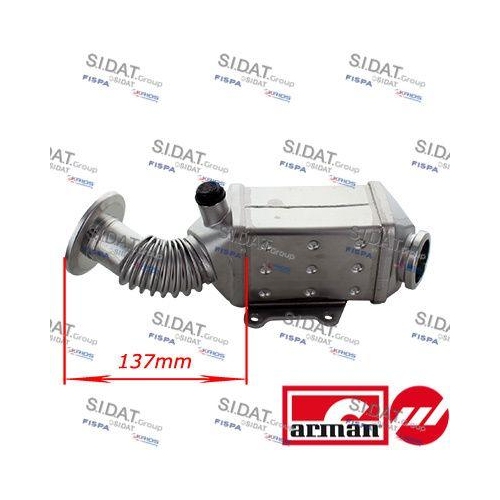 Kühler Abgasrückführung Sidat 83.1235AS Arman für Alfa Romeo Chrysler Fiat Jeep