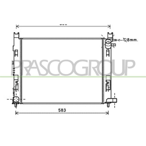 K&uuml;hler Motork&uuml;hlung Prasco DA226R002 Prascoselection f&uuml;r Renault Dacia
