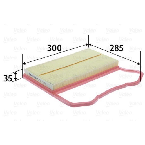 Luftfilter Valeo 585435 f&uuml;r Seat Skoda VW