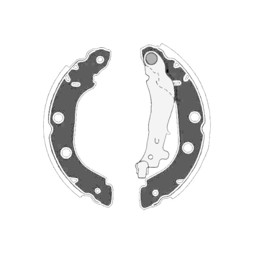 Bremsbackensatz Raicam RA27420 f&uuml;r Nissan Renault Hinterachse