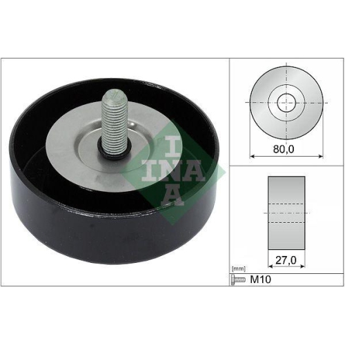 Umlenk /f&uuml;hrungsrolle Keilrippenriemen Schaeffler Ina 532 0658 10 f&uuml;r Hyundai