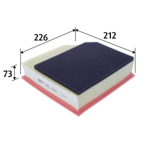 Luftfilter Valeo 585444 f&uuml;r Volvo