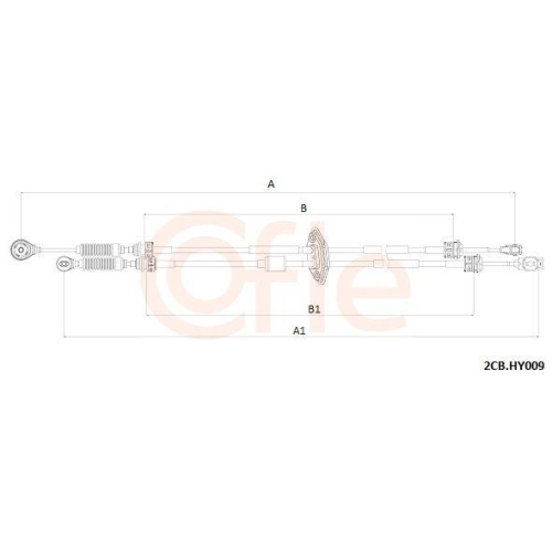 Seilzug Schaltgetriebe Cofle 2CB.HY009 f&uuml;r Hyundai