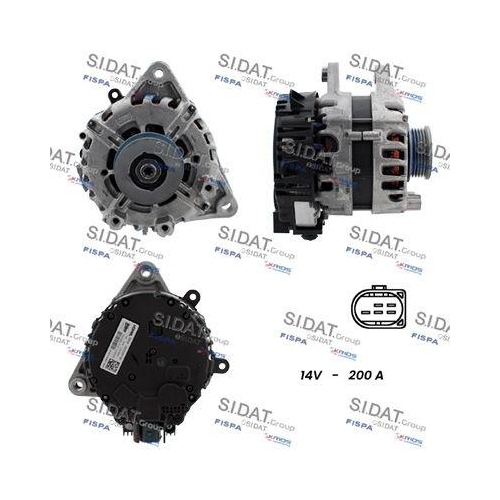 Generator Sidat A12VA1328 f&uuml;r Alfa Romeo Fiat Lancia