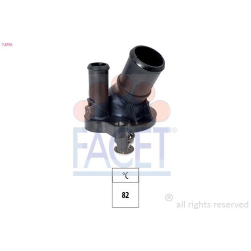 Thermostat K&uuml;hlmittel Facet 7.8756 Made In Italy - Oe Equivalent f&uuml;r Ford Mazda