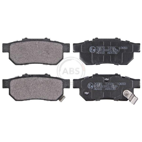 Bremsbelagsatz Scheibenbremse A.b.s. 36870 f&uuml;r Honda Hinterachse