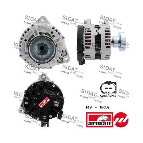 Generator Sidat A12BH0428AS Arman f&uuml;r Ford Volvo