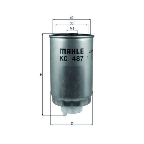Kraftstofffilter Mahle KC 487 f&uuml;r Chrysler Dodge Fiat Lancia Jeep