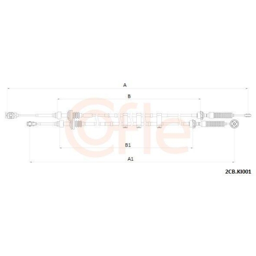 Seilzug Schaltgetriebe Cofle 2CB.KI001 für Kia