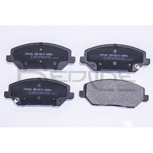 Bremsbelagsatz Scheibenbremse Red-line 27HY091 f&uuml;r Hyundai Kia Vorderachse