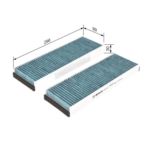 Filter Innenraumluft Bosch 0986628505 Filter+ f&uuml;r Audi VW