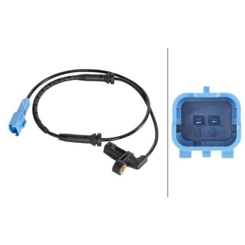 Sensor Raddrehzahl Hella 6PU 012 806-071 f&uuml;r Citro&euml;n Peugeot Vorderachse