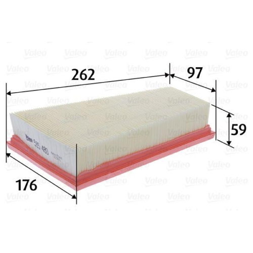 Luftfilter Valeo 585480 f&uuml;r Mercedes Benz Mercedes Benz Infiniti