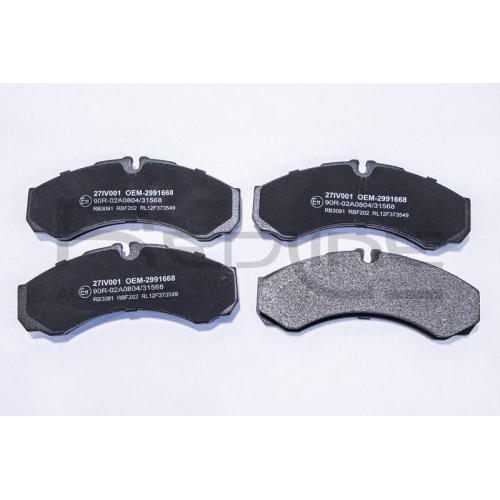 Bremsbelagsatz Scheibenbremse Red-line 27IV001 f&uuml;r Iveco Vorderachse