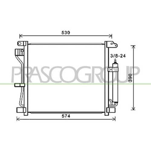 Kondensator Klimaanlage Prasco DS700C003 Prascoselection f&uuml;r Nissan