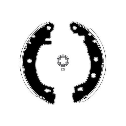 Bremsbackensatz Raicam RA27120 f&uuml;r Renault Hinterachse