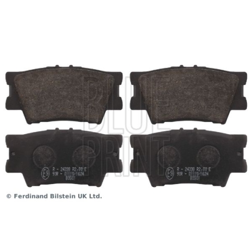 Bremsbelagsatz Scheibenbremse Blue Print ADT342168 f&uuml;r Toyota Lexus Hinterachse