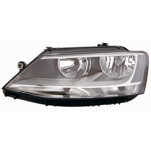 RECHTER SCHEINWERFER VOLKSWAGEN JETTA 2011 PARAB. SCHWARZ MIT RH-MOTORMARKEND