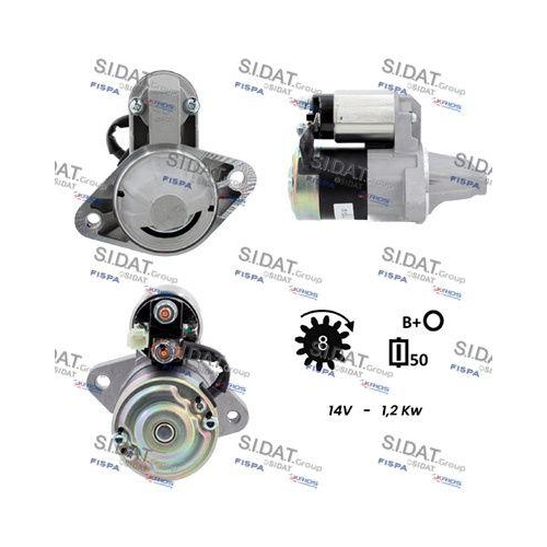 Starter Sidat S12GN0884 für Piaggio