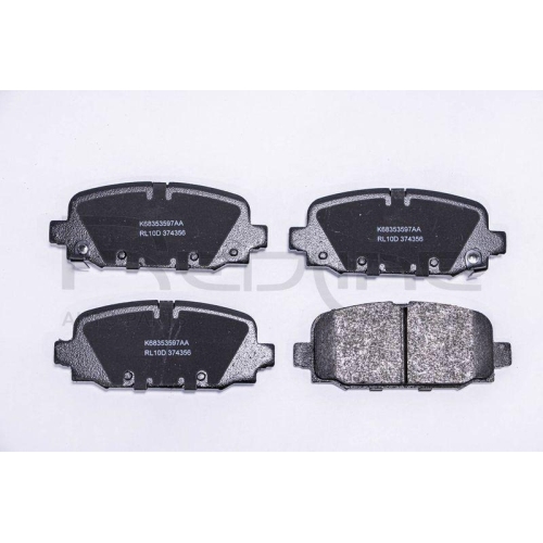 Bremsbelagsatz Scheibenbremse Red-line 27JE026 f&uuml;r Jeep Hinterachse