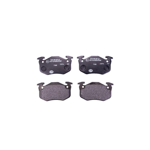 Bremsbelagsatz Scheibenbremse Hella 8DB 355 007-661 f&uuml;r Renault Vorderachse