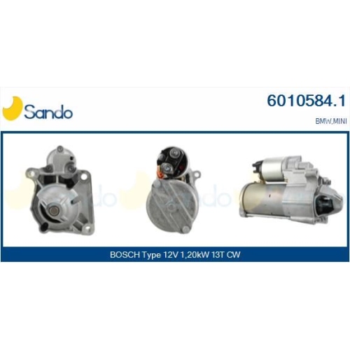 Starter Sando 6010584.1 für Bmw Mini