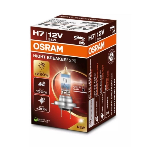 Gl&uuml;hlampe Abbiegescheinwerfer Ams-osram 64210NB220 Night Breaker&reg; 220 f&uuml;r