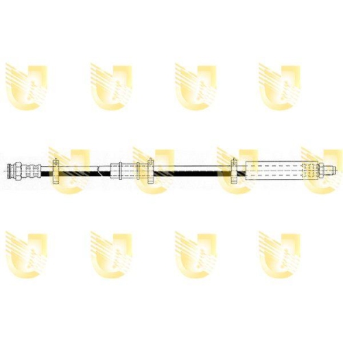 Bremsschlauch Unigom 372654 für Citroën Fiat Peugeot Unten Vorne