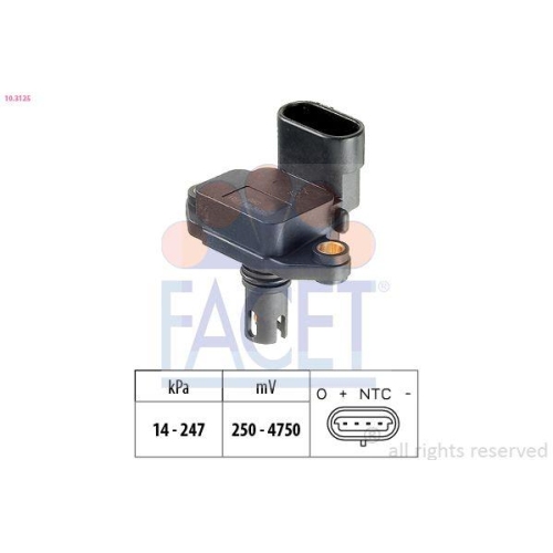 Air Pressure Sensor Altitude Adaption Facet 10.3125 for Bmw Rover Mini