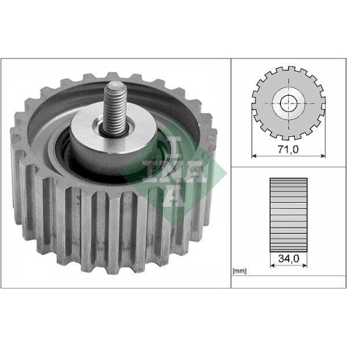 Umlenk /f&uuml;hrungsrolle Zahnriemen Schaeffler Ina 532 0441 10 f&uuml;r Fiat Iveco