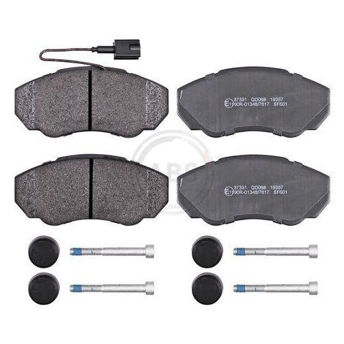 Bremsbelagsatz Scheibenbremse A.b.s. 37331 f&uuml;r Citro&euml;n Fiat Peugeot Vorderachse
