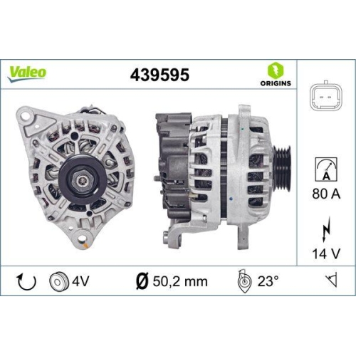 Generator Valeo 439595 Valeo Origins New Oe Technologie f&uuml;r Nissan