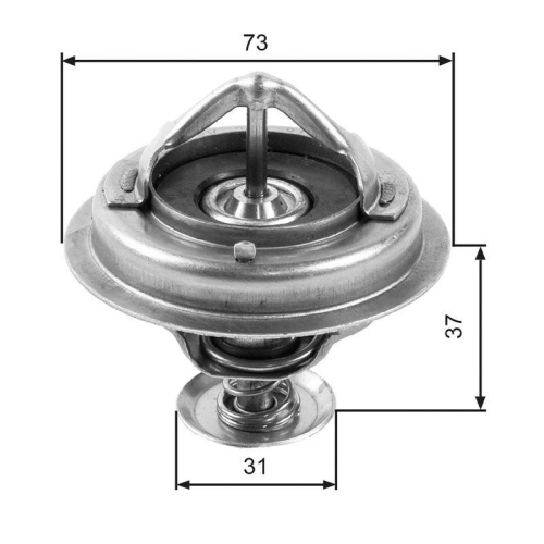 Thermostat K&uuml;hlmittel Gates TH24582G1 f&uuml;r Daihatsu Toyota