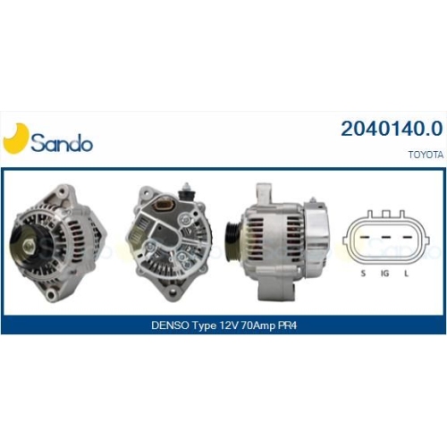 Generator Sando 2040140.0 für Toyota