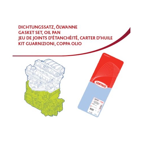 Dichtungssatz Kurbelgeh&auml;use Corteco 427032P f&uuml;r Fiat