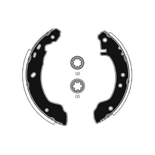 Bremsbackensatz Raicam RA26780 f&uuml;r Nissan Hinterachse