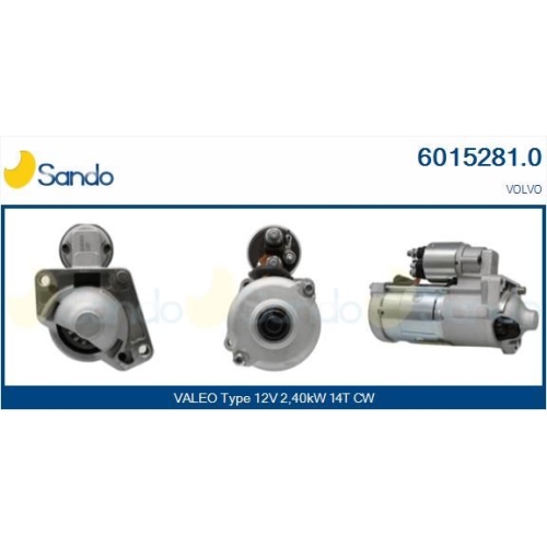 Starter Sando 6015281.0 f&uuml;r Volvo
