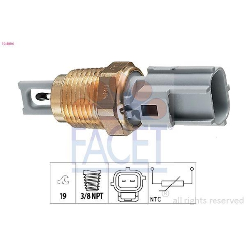 Sensor Ansauglufttemperatur Facet 10.4004 Made In Italy - Oe Equivalent für Ford