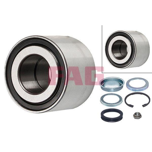 Radlagersatz Schaeffler Fag 713 6502 90 f&uuml;r Citro&euml;n Peugeot Dacia Hinterachse