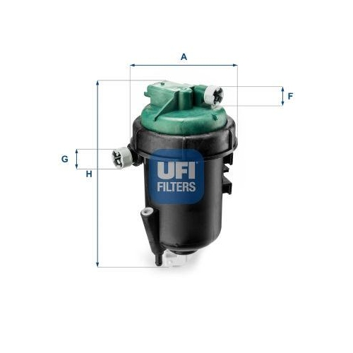Kraftstofffilter Ufi 55.145.00 f&uuml;r Fiat