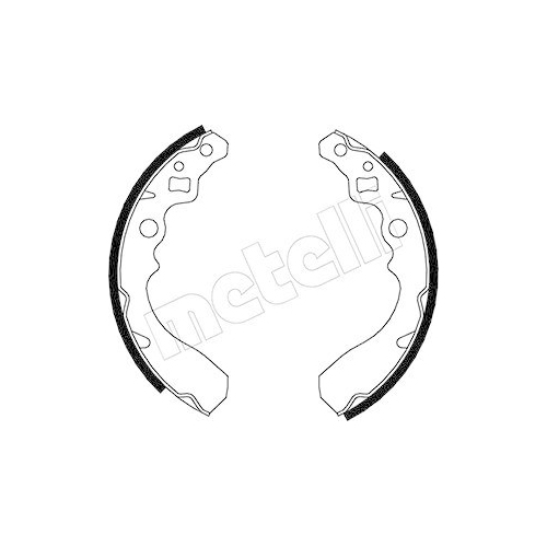 Bremsbackensatz Metelli 53-0034 f&uuml;r Daihatsu Hinterachse