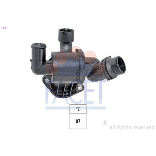 Thermostat K&uuml;hlmittel Facet 7.8781 Made In Italy - Oe Equivalent f&uuml;r Audi Seat