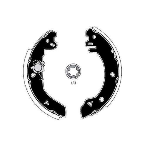 Bremsbackensatz Raicam RA25770 f&uuml;r Ford Hinterachse