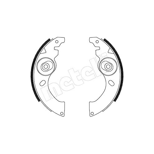 Bremsbackensatz Metelli 53-0054 f&uuml;r Think Hinterachse